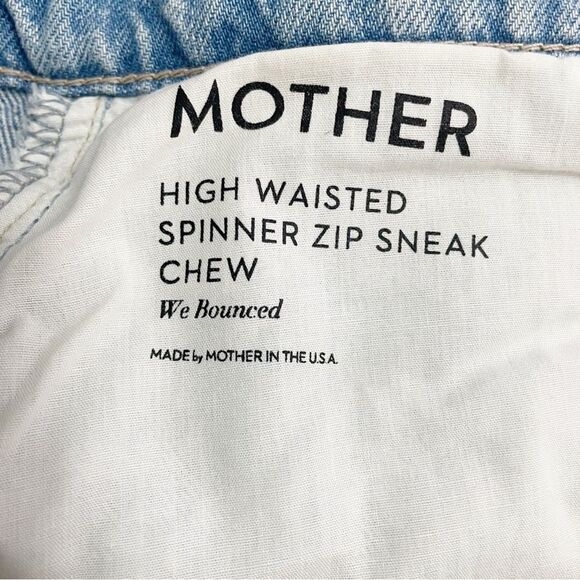 MOTHER Superior The Spinner High Waist Wide Leg Jeans in We Bounced Size 32 | 14 - Picture 12 of 15